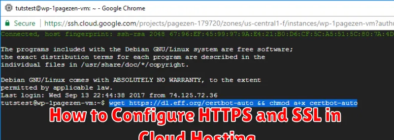 How to Configure HTTPS and SSL in Cloud Hosting